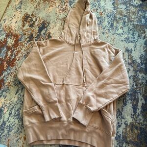 Nike Beige Hooded Sweatshirt